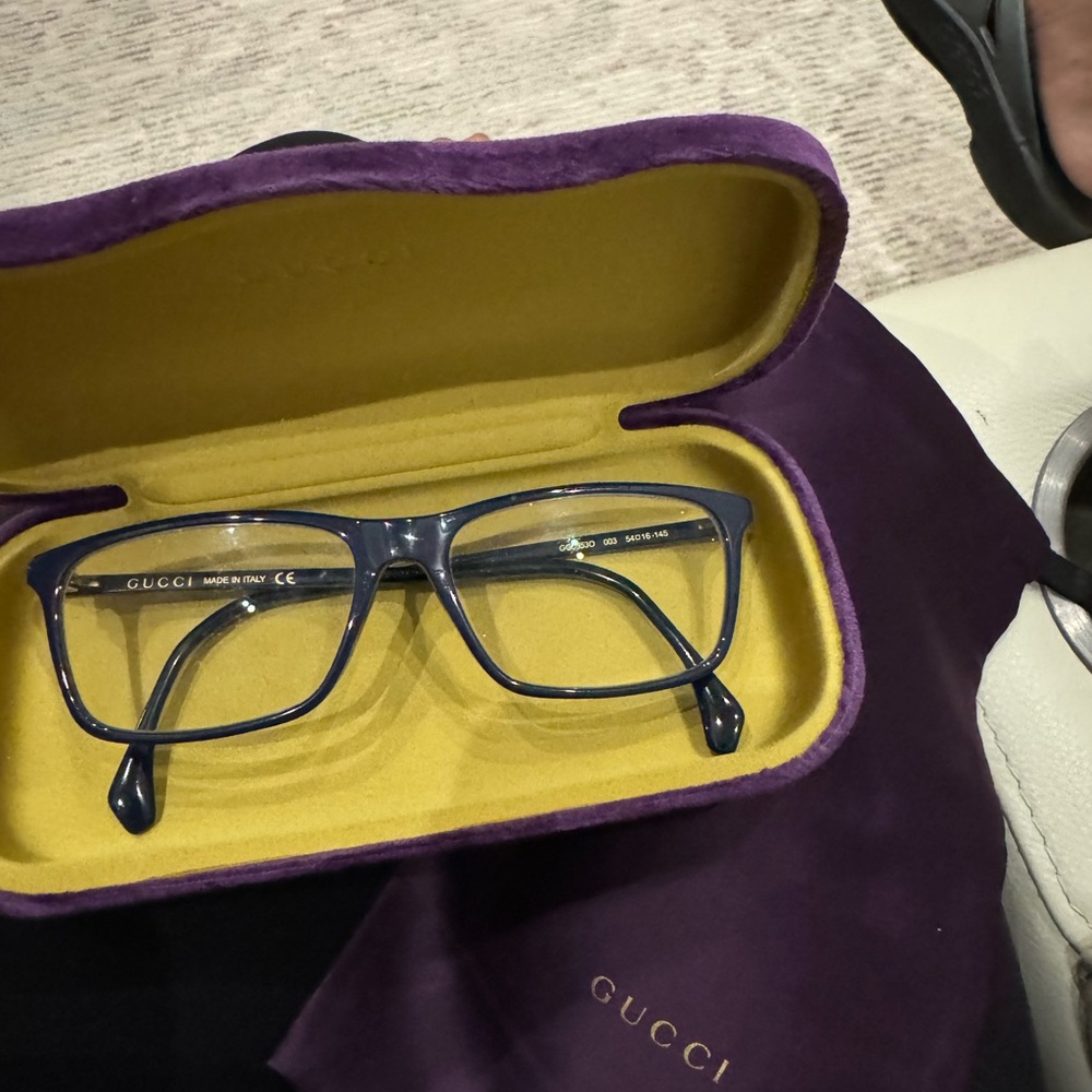 Gucci Glasses with Case and Pouch